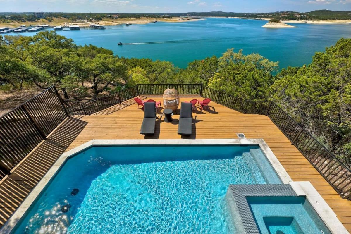 Atlantis On Lake Travis Pool Hot Tub Dock Villa Leander Exterior photo