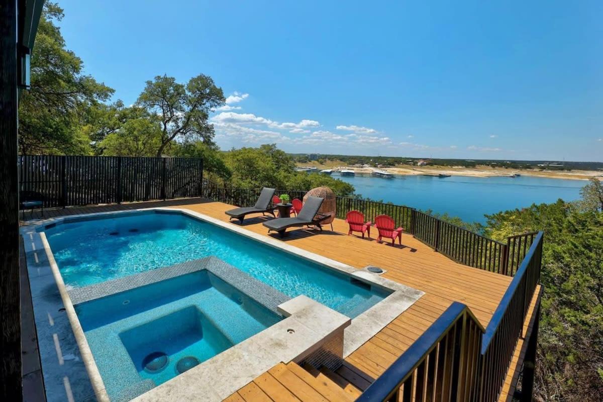 Atlantis On Lake Travis Pool Hot Tub Dock Villa Leander Exterior photo